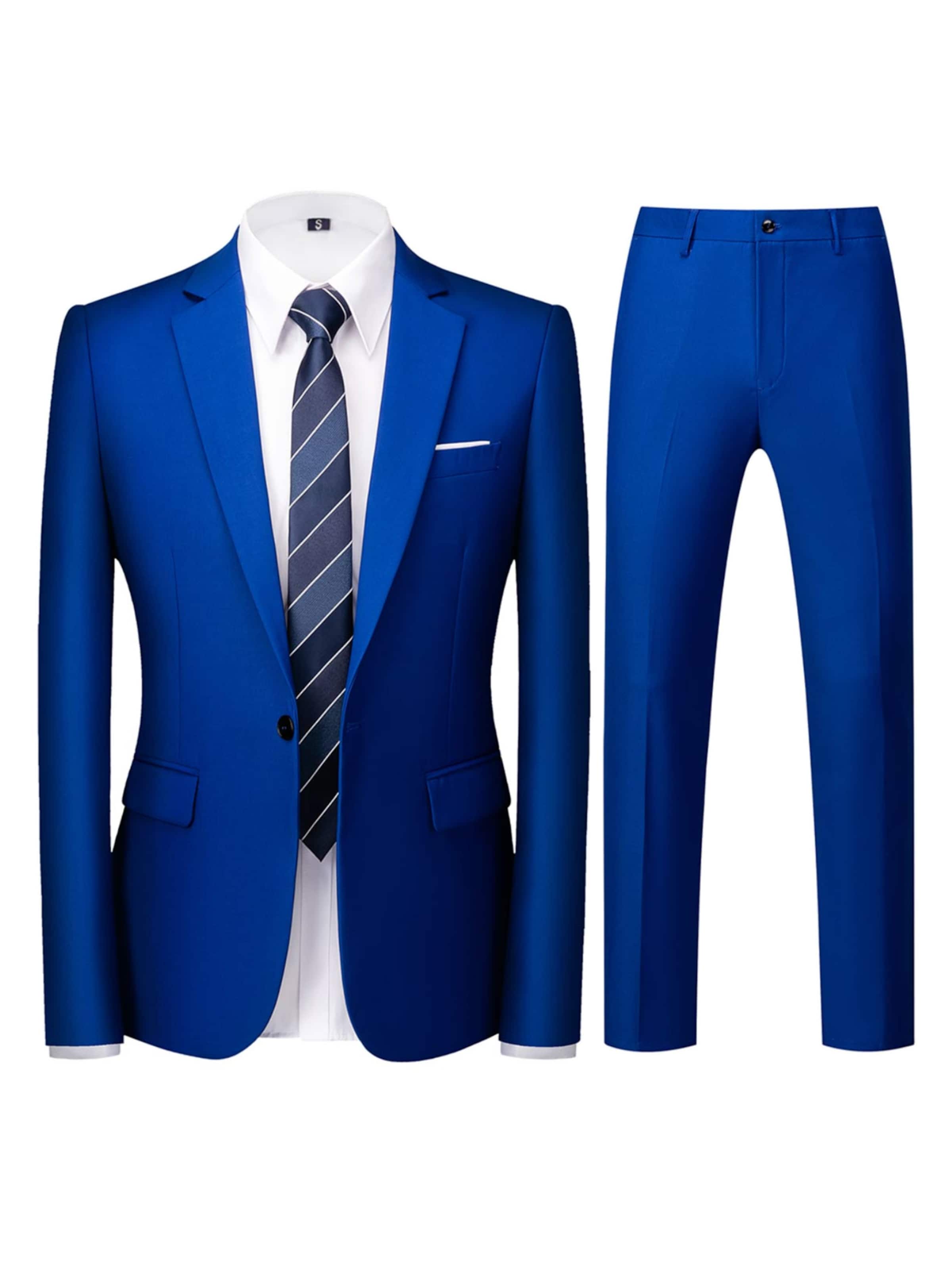 

Youthup Костюм Slim fit в цвете Royal Blue