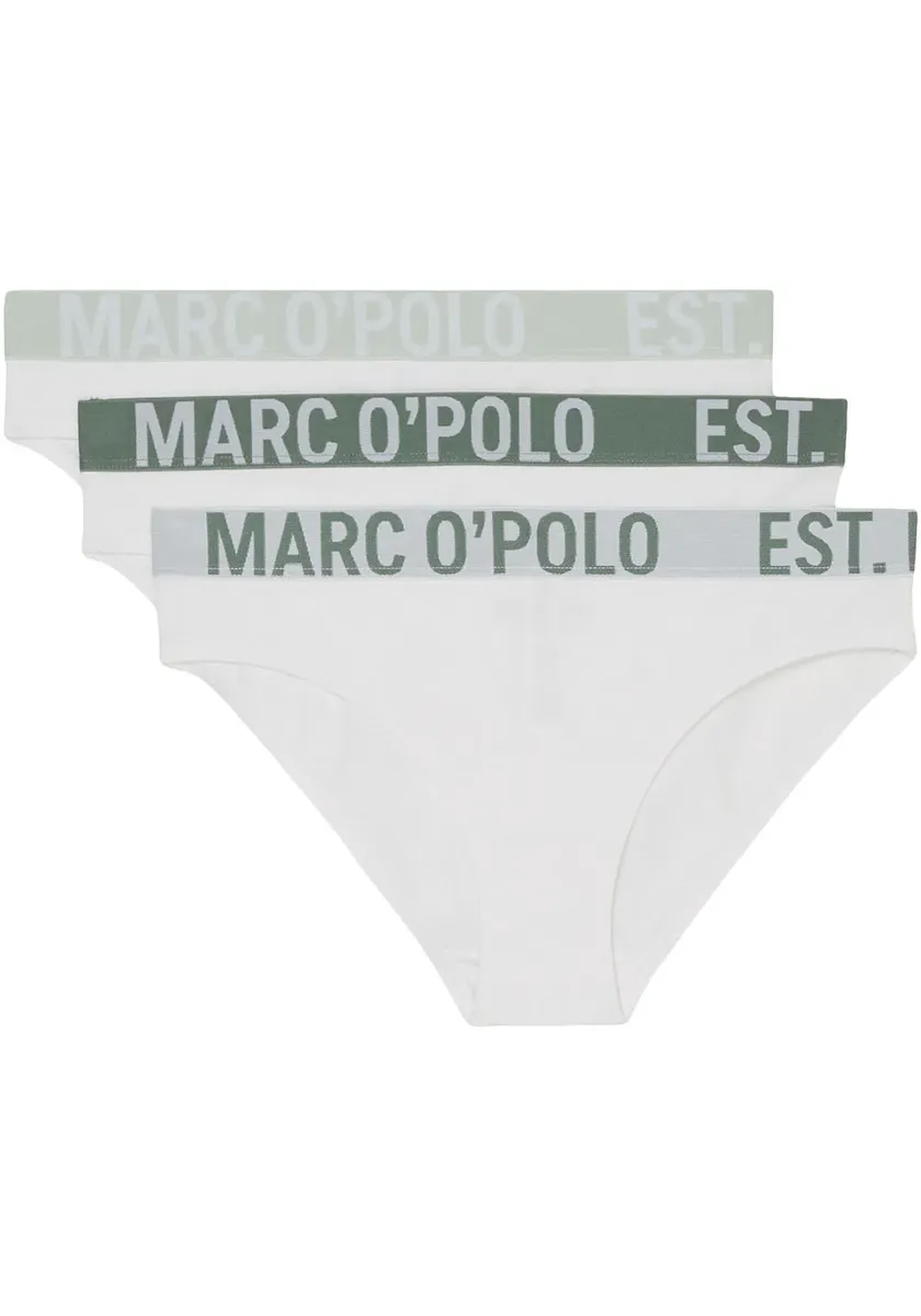 

Трусики бикини Marc O'Polo (3 шт. в упаковке) с поясом с логотипом, белый