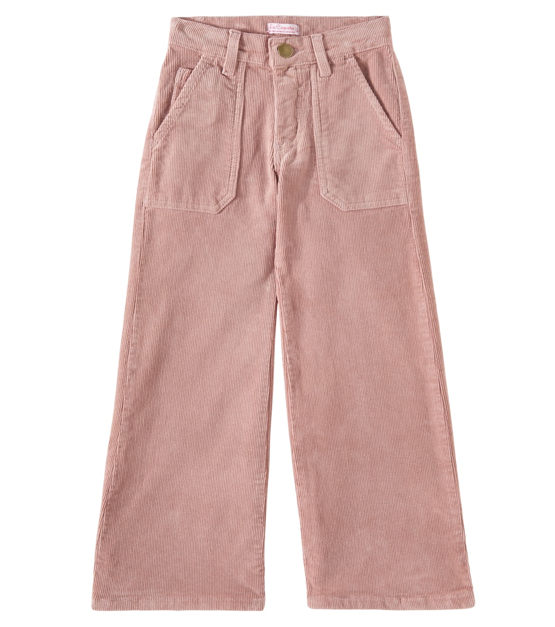 

Широкие брюки из хлопкового вельвета Enola La Coqueta, Dusty Pink