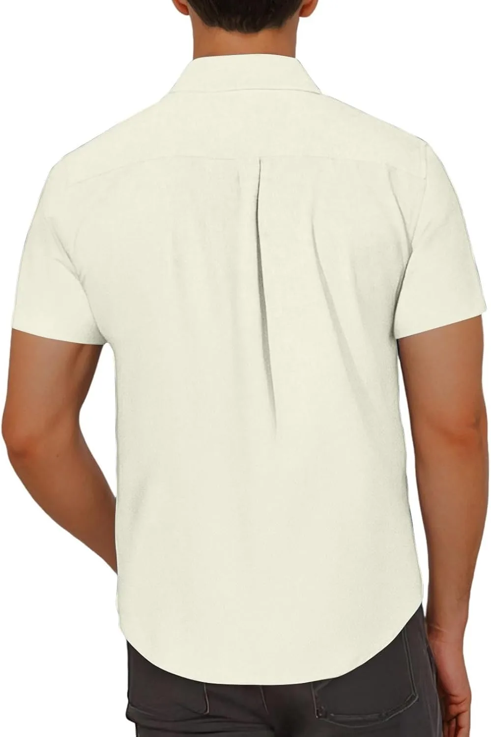 Мужская рубашка с коротким рукавом Casual Button Down Wrinkle Free — фото 2