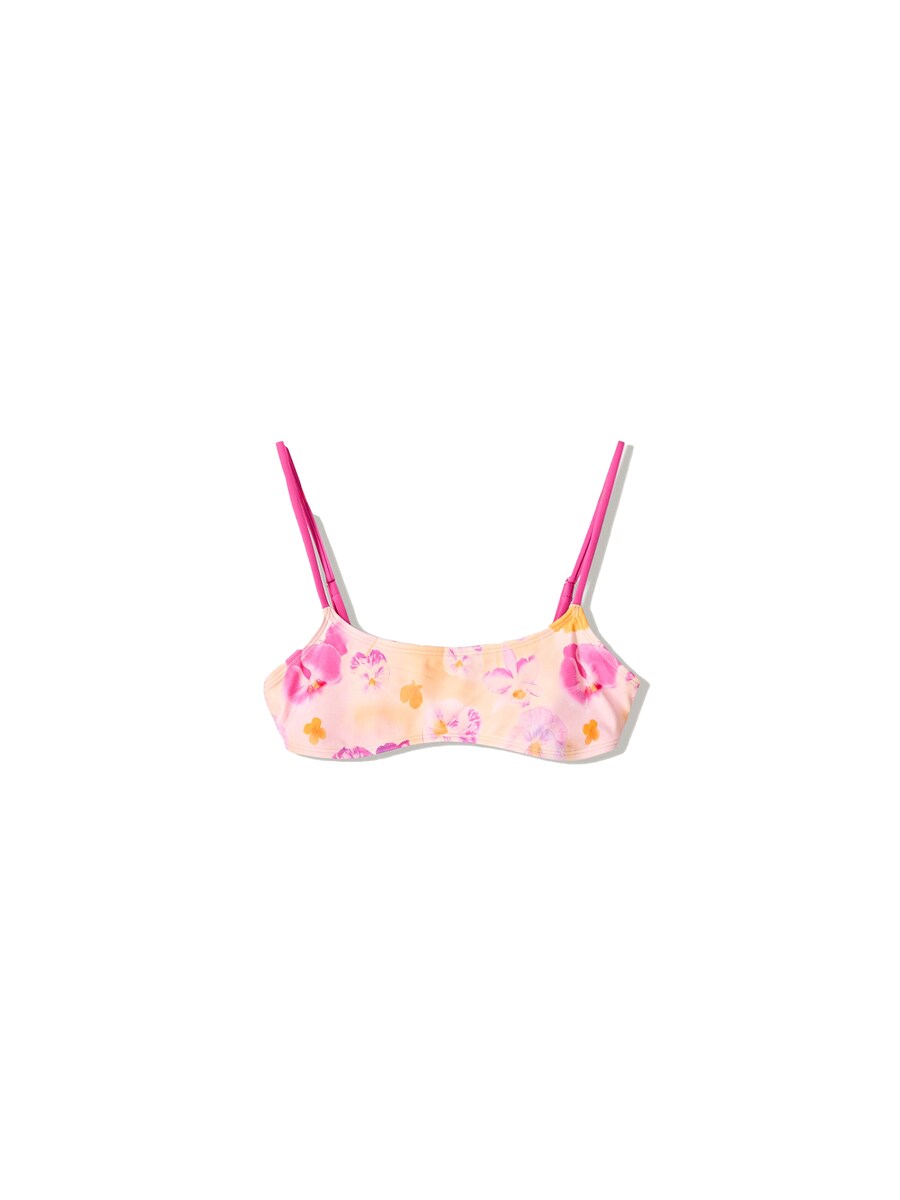 

Топ бикини-бралетт Bershka, цвет Pink/Rose