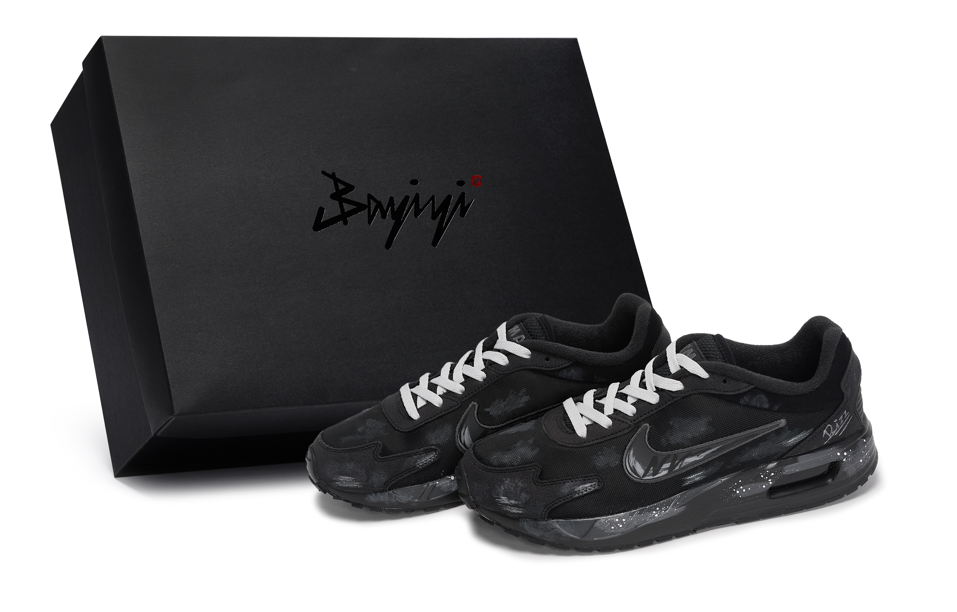 

Air Max Solo Wasteland Wanderer - противоскользящие и износостойкие дышащие повседневные кроссовки с низким верхом, мужские, черно-серые Nike, Black Gray