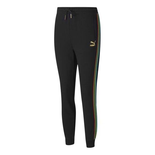 

Брюки world resonance series drawstring knitted trousers Puma, черный