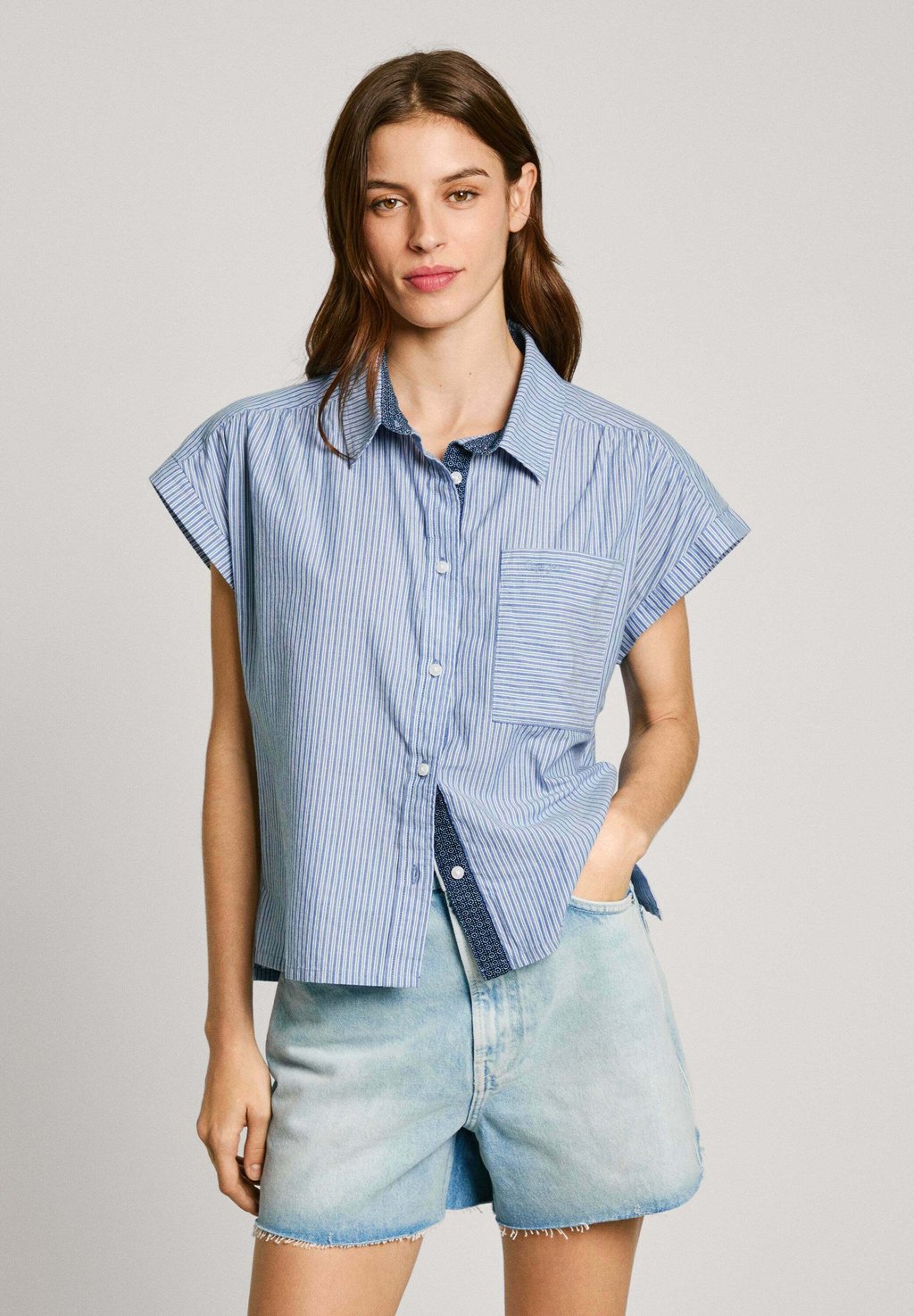 

Рубашка Pepe Jeans, синий