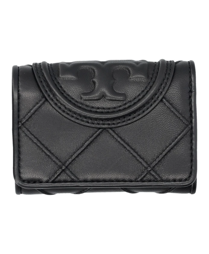 

Кожаный кошелек It с застежкой-кнопкой Tory Burch, черный