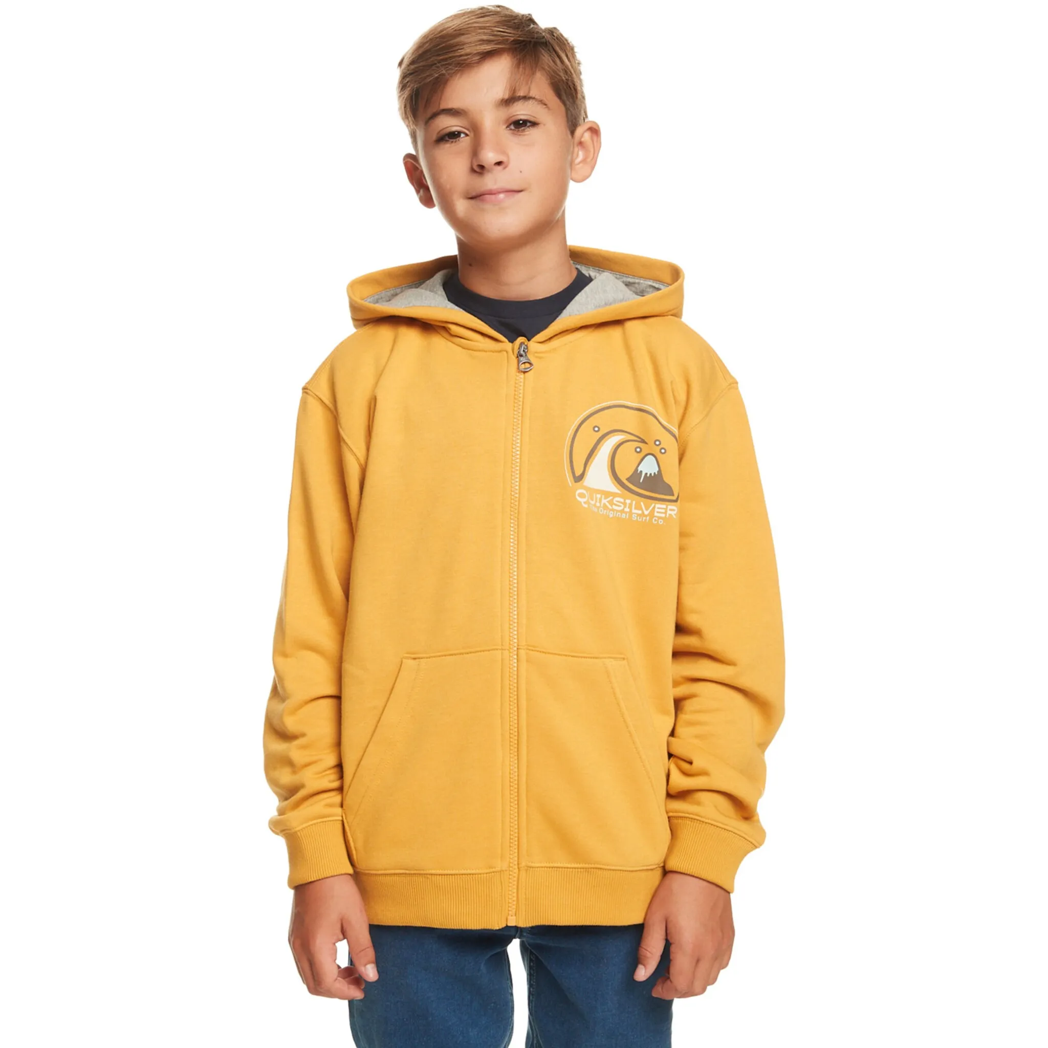 

Толстовка Quiksilver с капюшоном «Circle Way», цвет Mustard