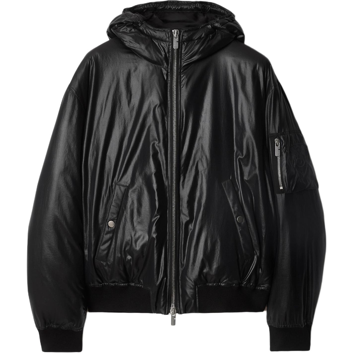 

Куртка-бомбер с капюшоном Burberry, черная, Черный, Куртка-бомбер с капюшоном Burberry, черная