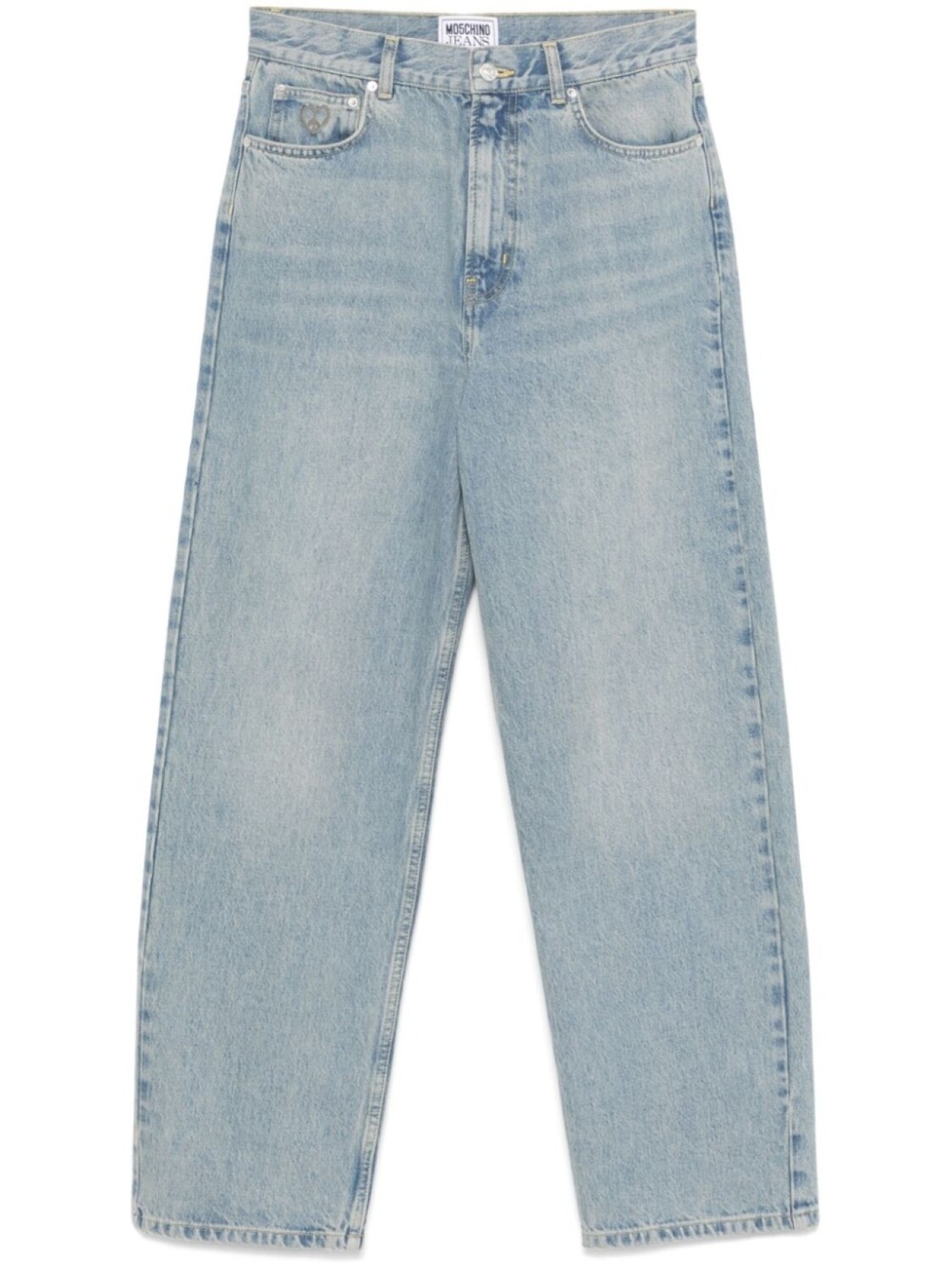 

MOSCHINO JEANS джинсы с нашивкой-логотипом, синий