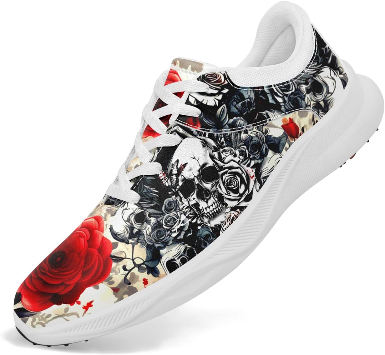 

Мужские гольф-кроссовки без шипов с автоматической вентиляцией подошвы, водонепроницаемые, стойкие к скольжению готико-панк рок стиль модные гольф-кроссовки для женщин Coolcustomize, оранжевый