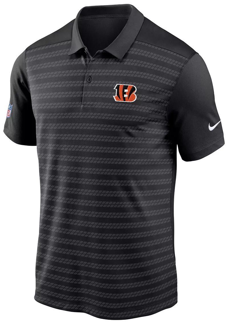

Черная мужская футболка-поло Nike Cincinnati Bengals Sideline Victory
