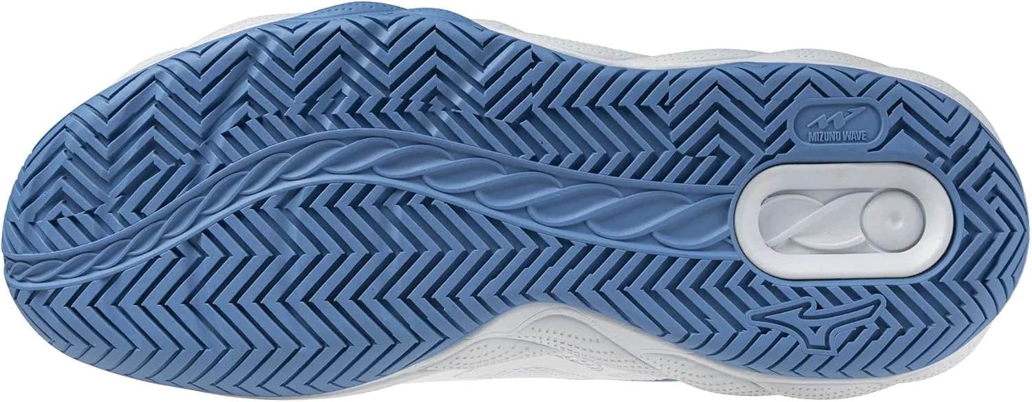 Кроссовки теннисные Mizuno Wave Enforce Court AC, белые/Parisian Blue — фото 2