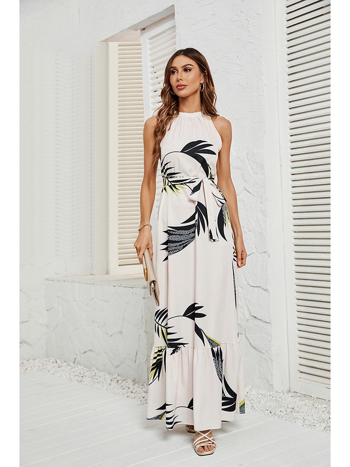 

Длинное платье Tazga, белый/черный