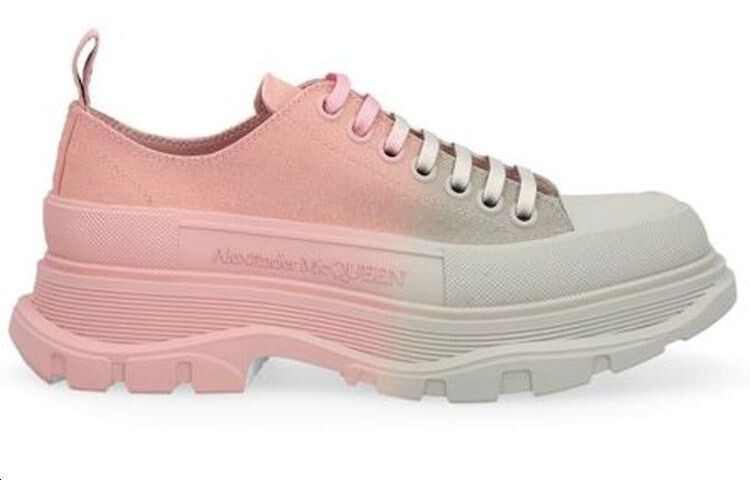 Кроссовки женские Alexander Mcqueen Tread Slick Lifestyle, серо-розовый — фото 2