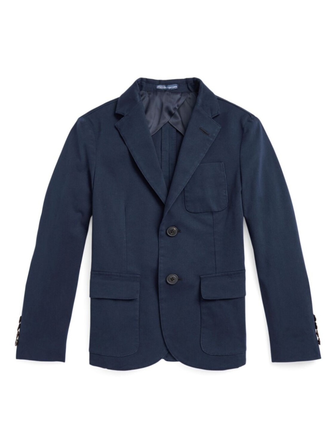 

POLO RALPH LAUREN KIDS однобортный пиджак строгого кроя, синий