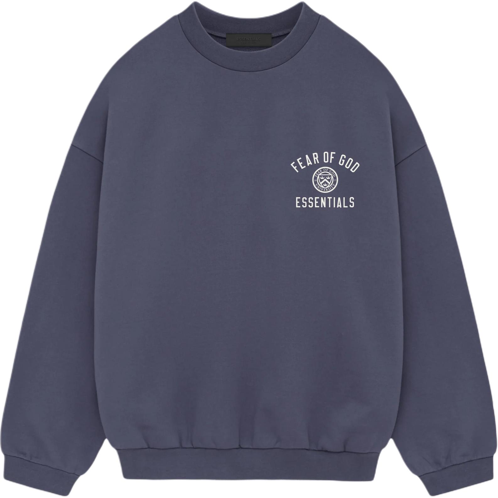 Флисовая водолазка Fear Of God Essentials, Темно-морской синий/Морской — фото 2
