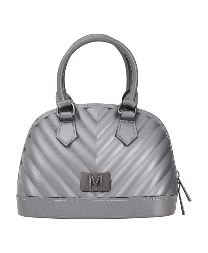 

Мягкая сумка с шевронным узором, плоская, maya25 Marc Ellis, серый