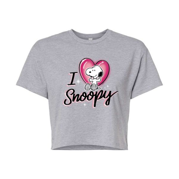 

Футболка для подростков с принтом "Арахис" и сердечком Snoopy Licensed Character, серый