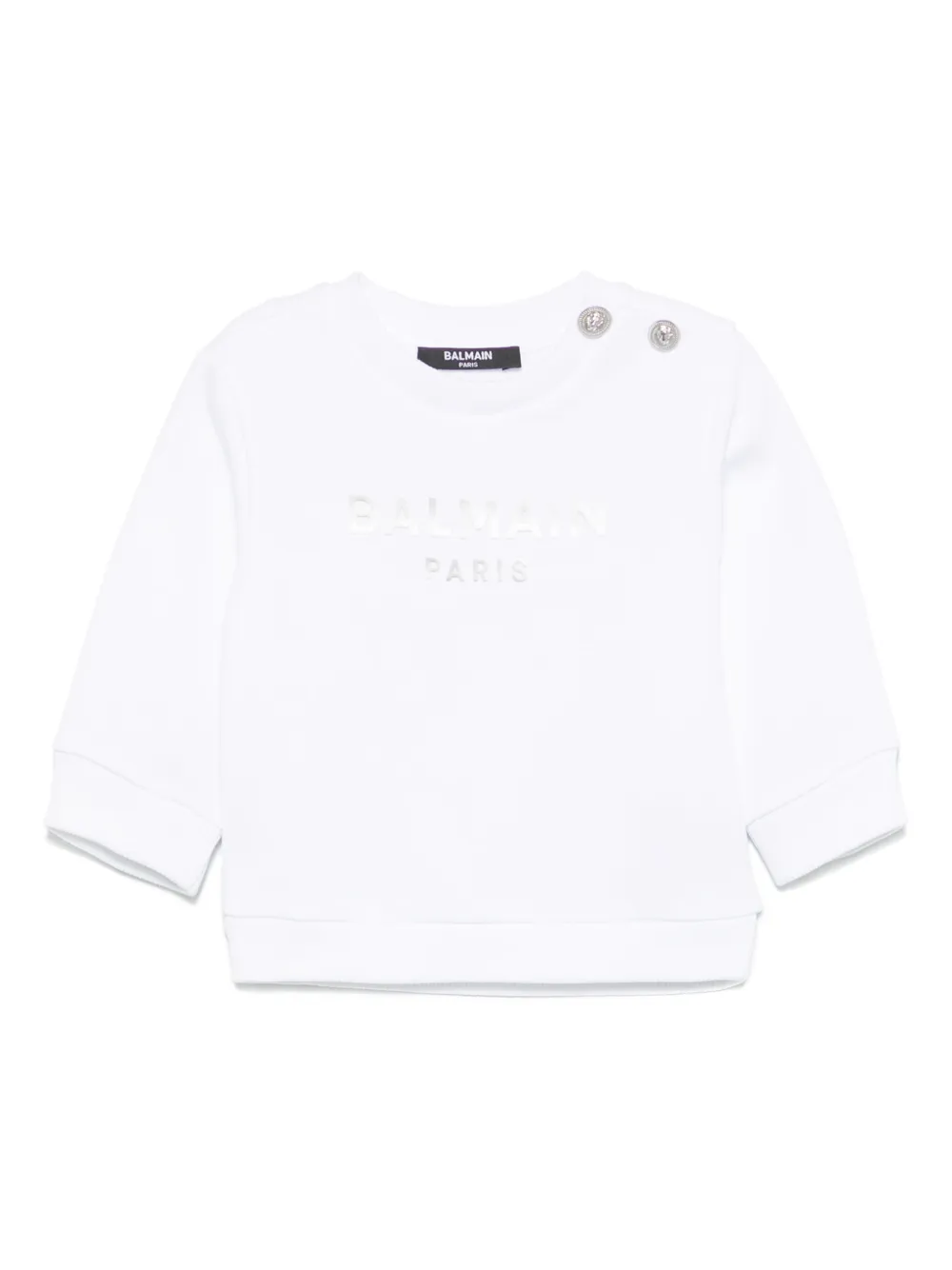 

Толстовка с логотипом Balmain Kids, белый
