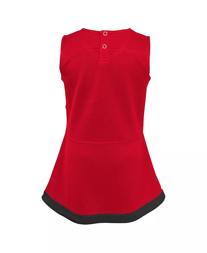 Комплект из двух предметов для девочек-малышей Scarlet Nebraska Huskers Cheer Captain Dress и панталон Outerstuff — фото 2
