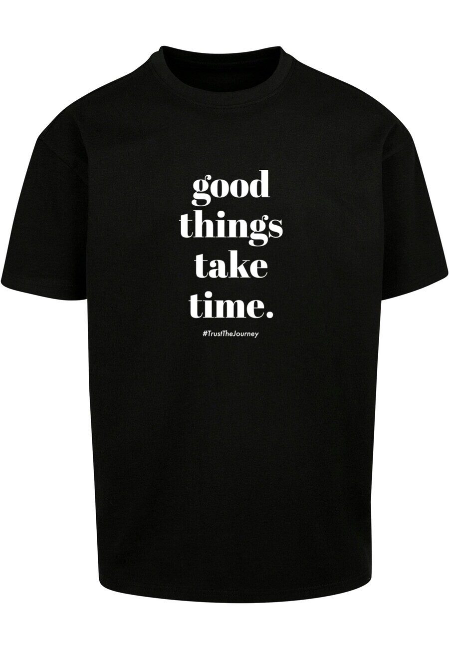 

Футболка Merchcode GOOD THINGS TAKE TIME, черный