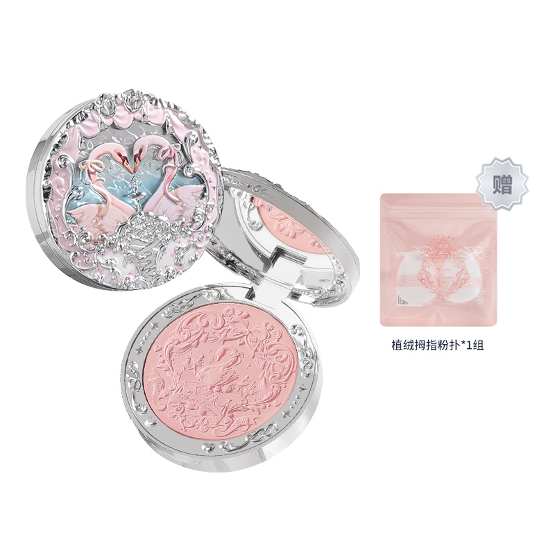 

Тональная пудра FlowerKnows Swan Ballet Fleece Mist Blush Matte Easy to Blend Natural 5g Flower Knows