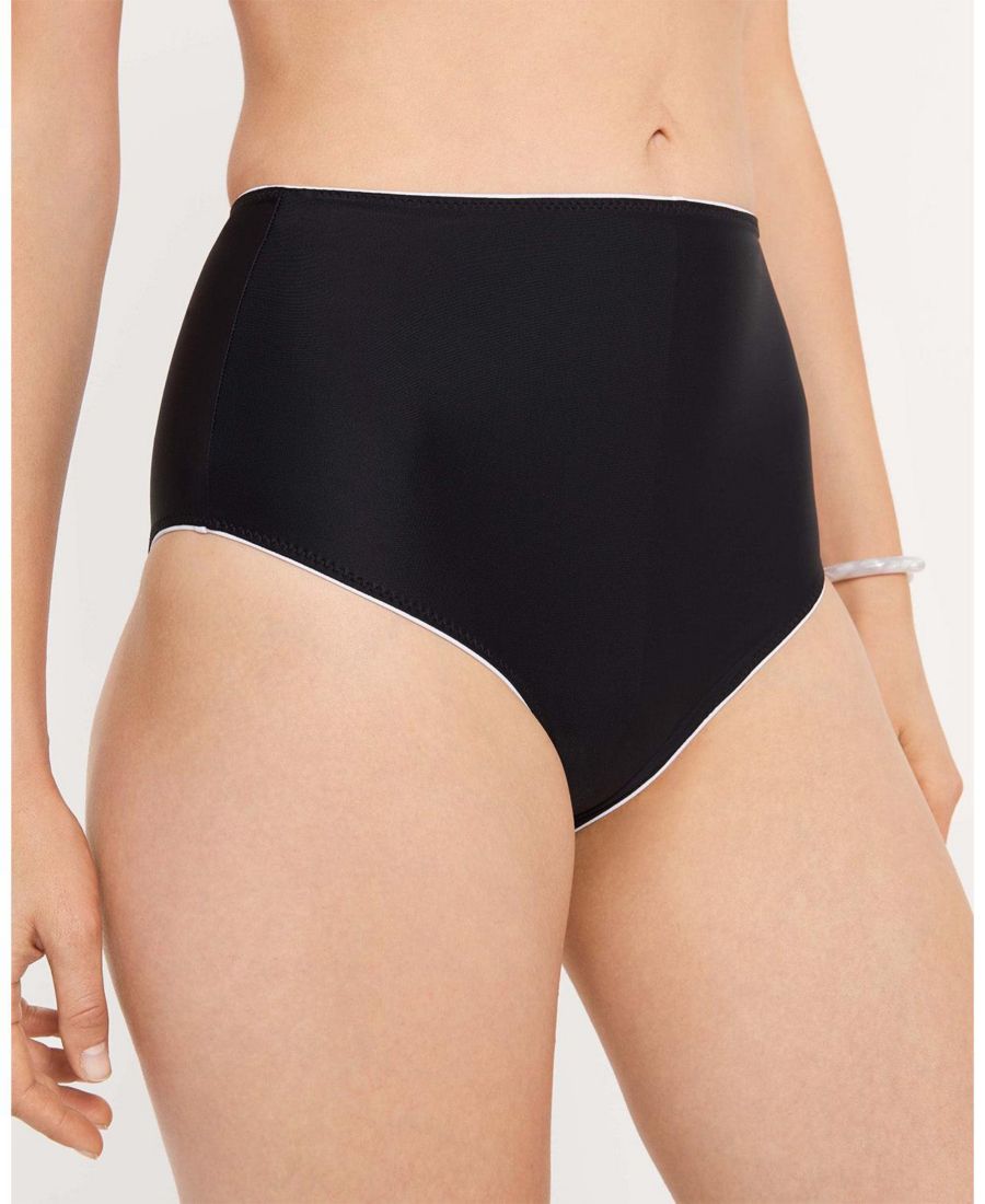 

Двусторонние плавки с высокой талией Ansea, Black/ white