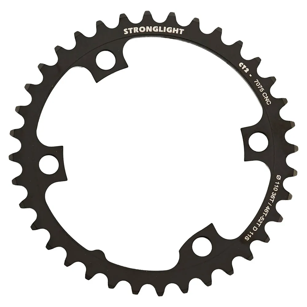 

Звездочка Stronglight Shimano 110 BCD 46-52t, черный