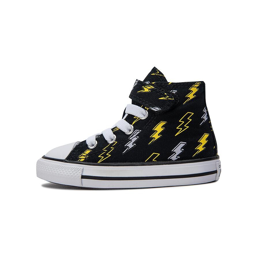 

Детские парусиновые туфли TD High-top черного цвета Converse, черный