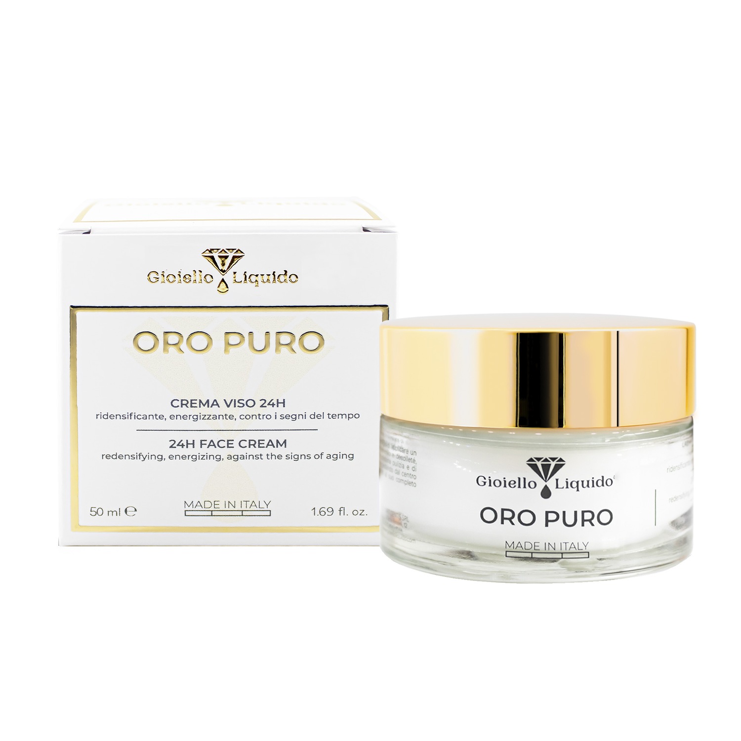 Крем для лица Gioiello Liquido — 24h face cream "pure gold“ , объем, 50 мл — фото 2