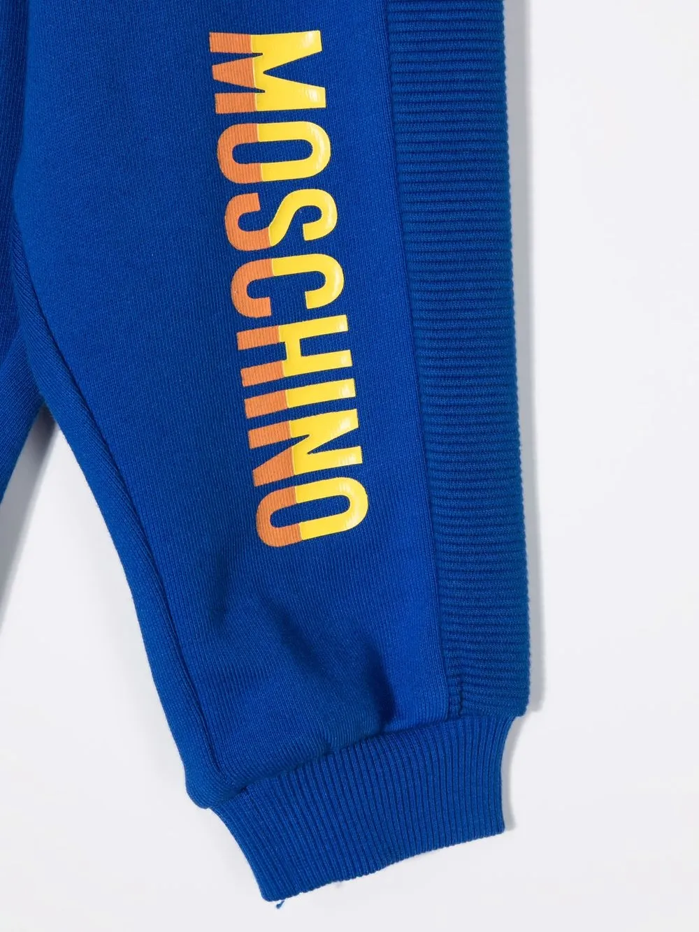 Спортивные брюки с логотипом Moschino Kids, синий — фото 3