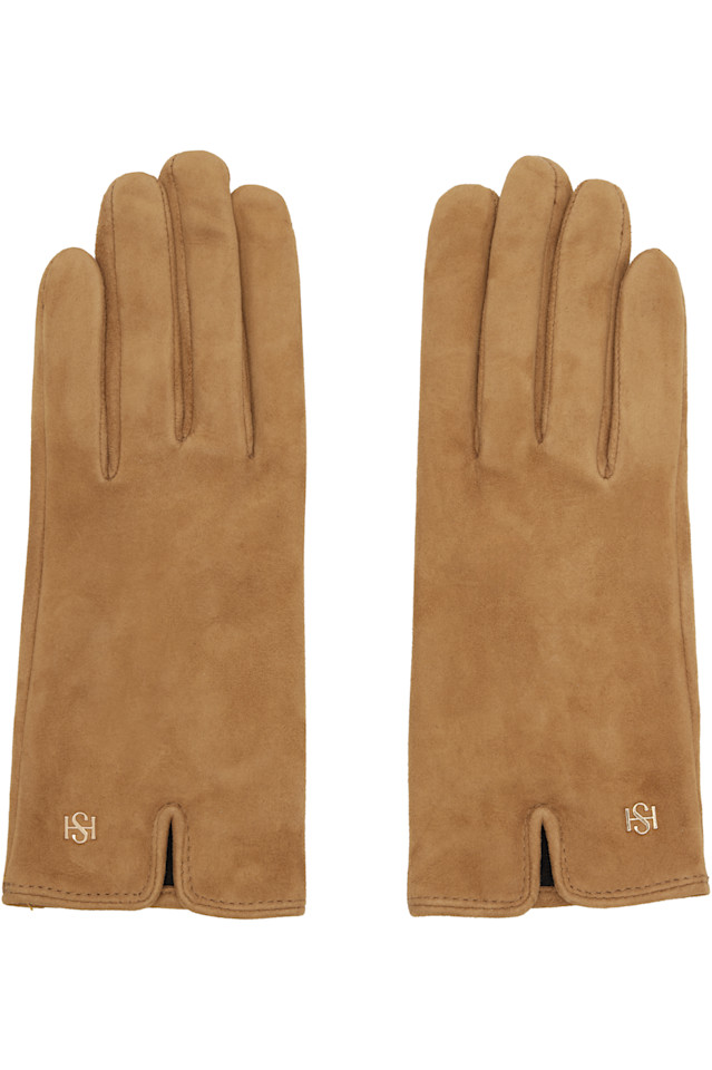 

Handsome Stockholm Бежевые замшевые перчатки первой необходимости