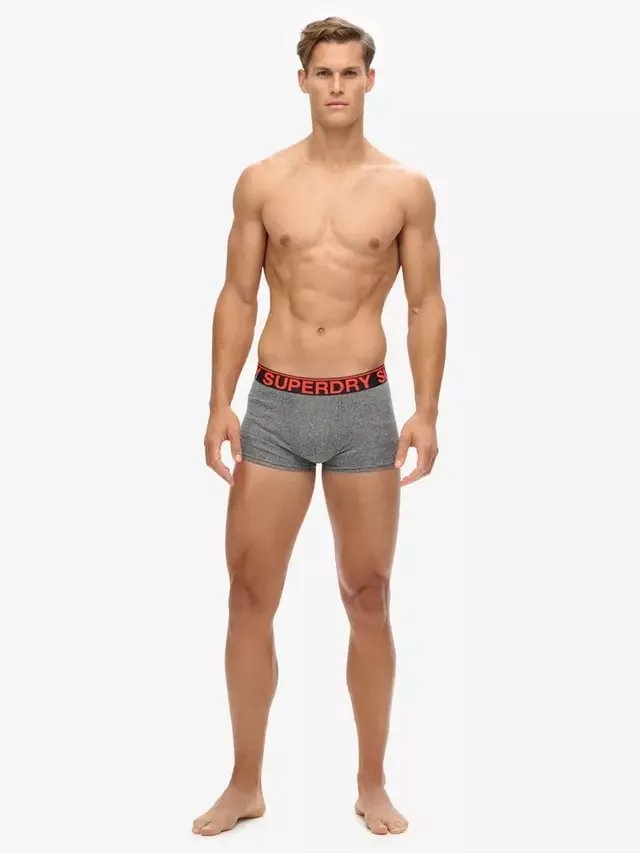 Трусы, комплект из 3 штук, черные/ярко-оранжевые Superdry — фото 3