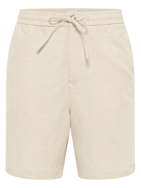 

Шорты свободного кроя из ткани Linen 1016459 Mustang, экрю