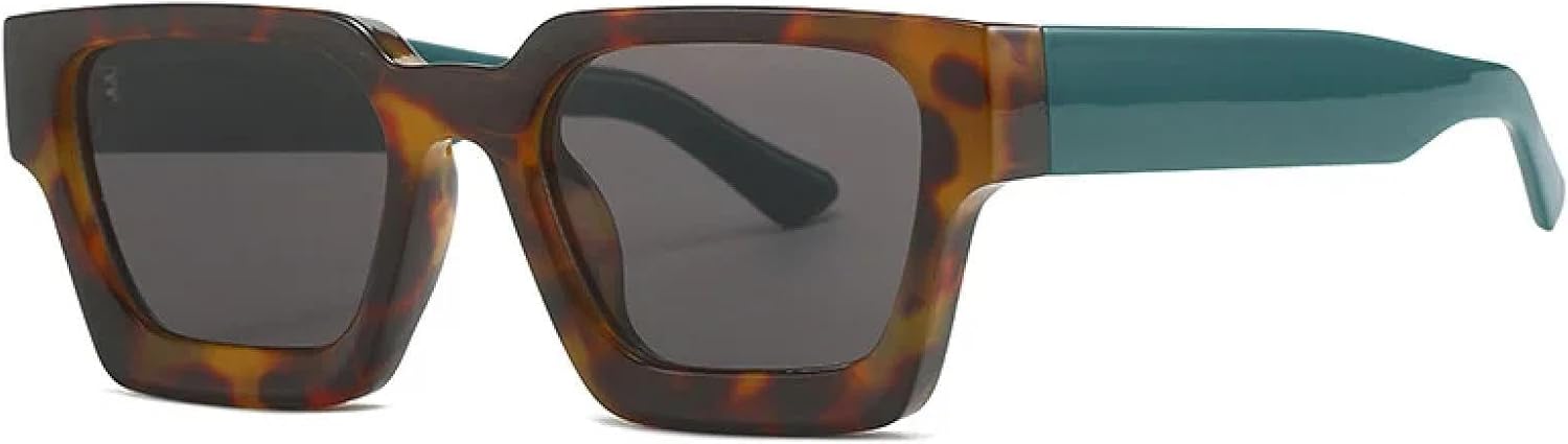 

Классические панк-солнцезащитные очки для женщин и мужчин, винтажные солнцезащитные очки с леопардовым принтом, женские очки для активного отдыха с защитой от УФ-излучения UV400 HHZZYVY, C11leopardgreen