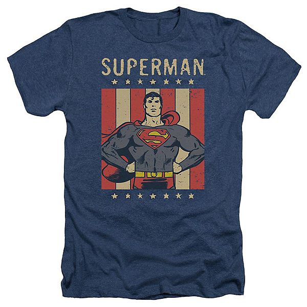 

Футболка Dc comics retro liberty adult heather Licensed Character