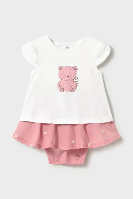 Комплект детский из комфортного материала Mayoral Newborn, розовый