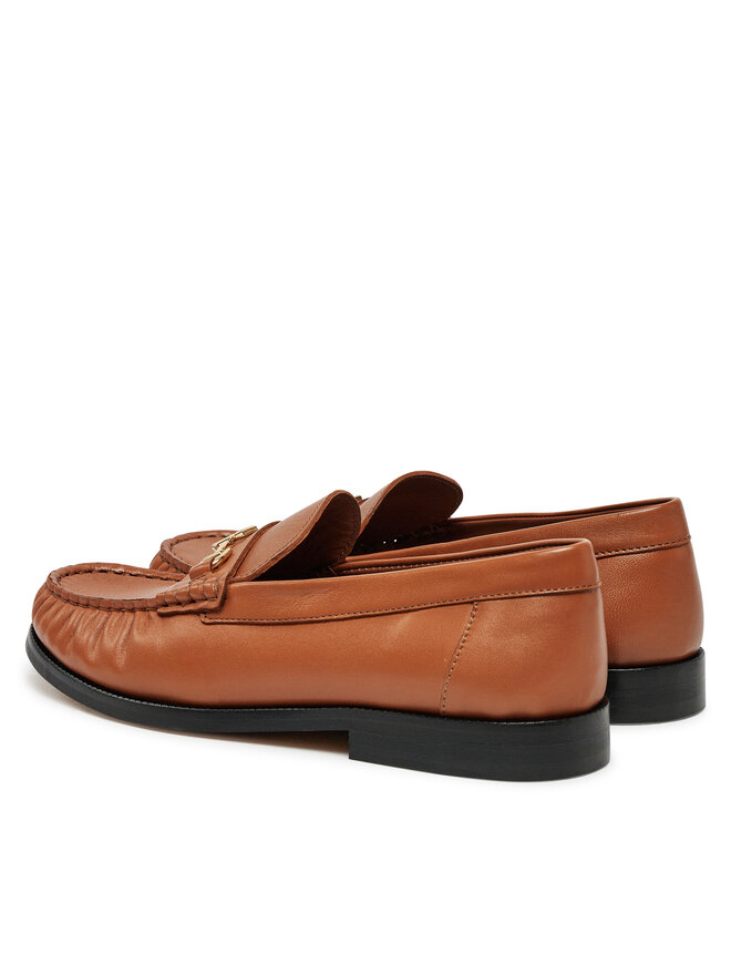 Мокасины Tommy Hilfiger Soft Leather Horsebit Loafer FW0FW08414, оранжевый — фото 3
