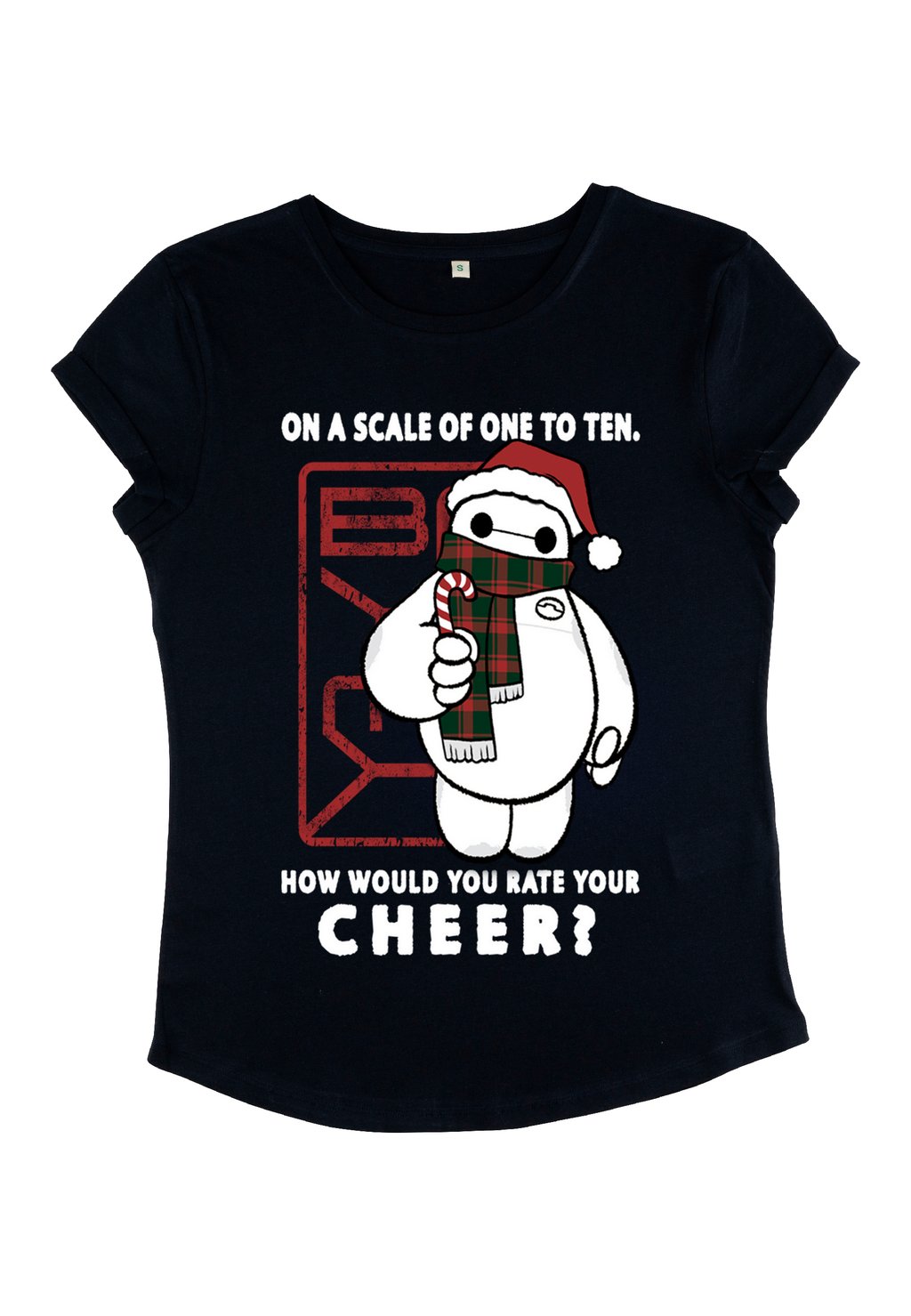

Футболка с принтом BIG HERO 6 MOVIE BAYMAX CHEER SCALE Henry Tiger, темно-синий
