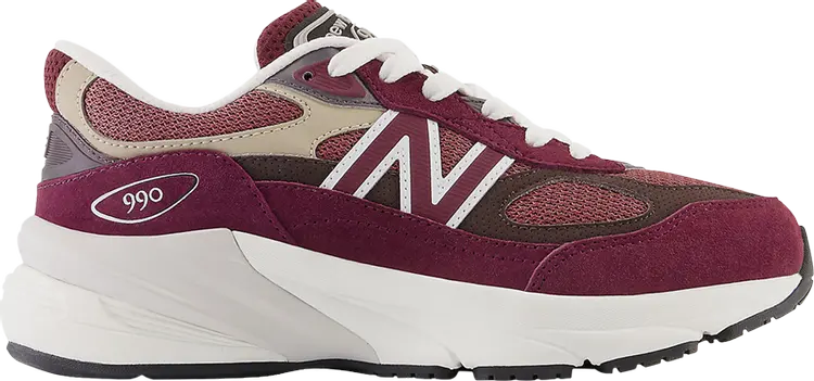 

Кроссовки Teddy Santis x 990v6 Big Kid 'Burgundy Tan', красный