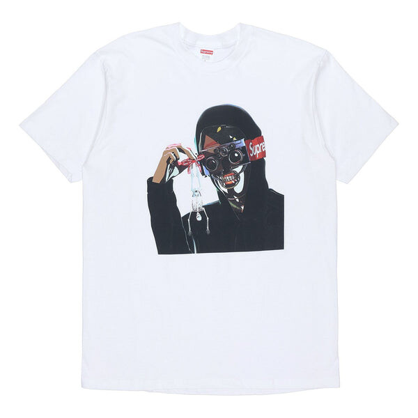 

Футболка ss19 creeper tee white character printing short sleeve Supreme, белый