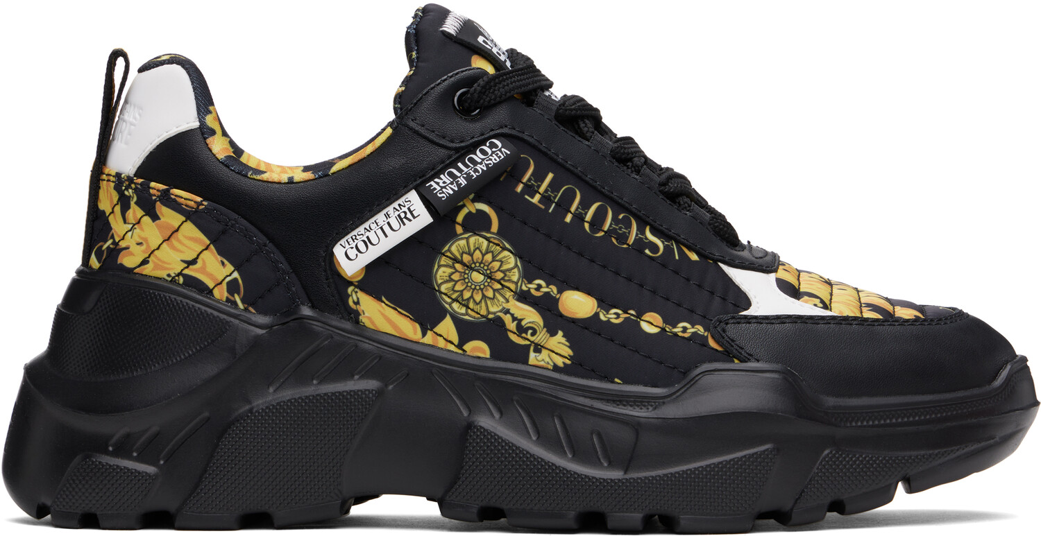 

Черные кроссовки Speedtrack Logo Couture Versace Jeans Couture, Черный, Черные кроссовки Speedtrack Logo Couture Versace Jeans Couture