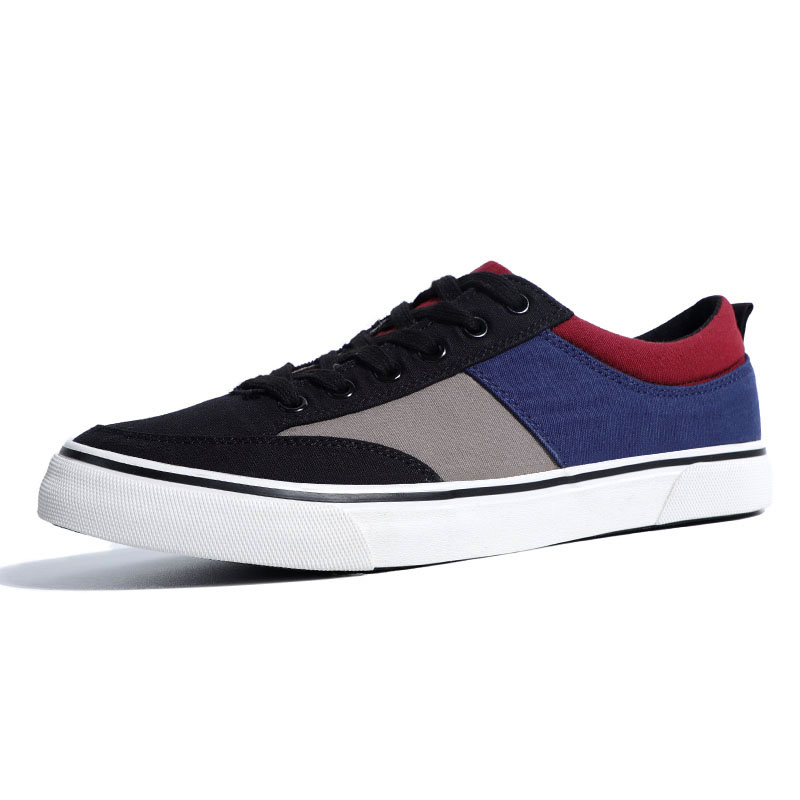 

Кеды Lightweight And Breathable Low-Top Canvas Shoes Men's Baoda, черный/белый