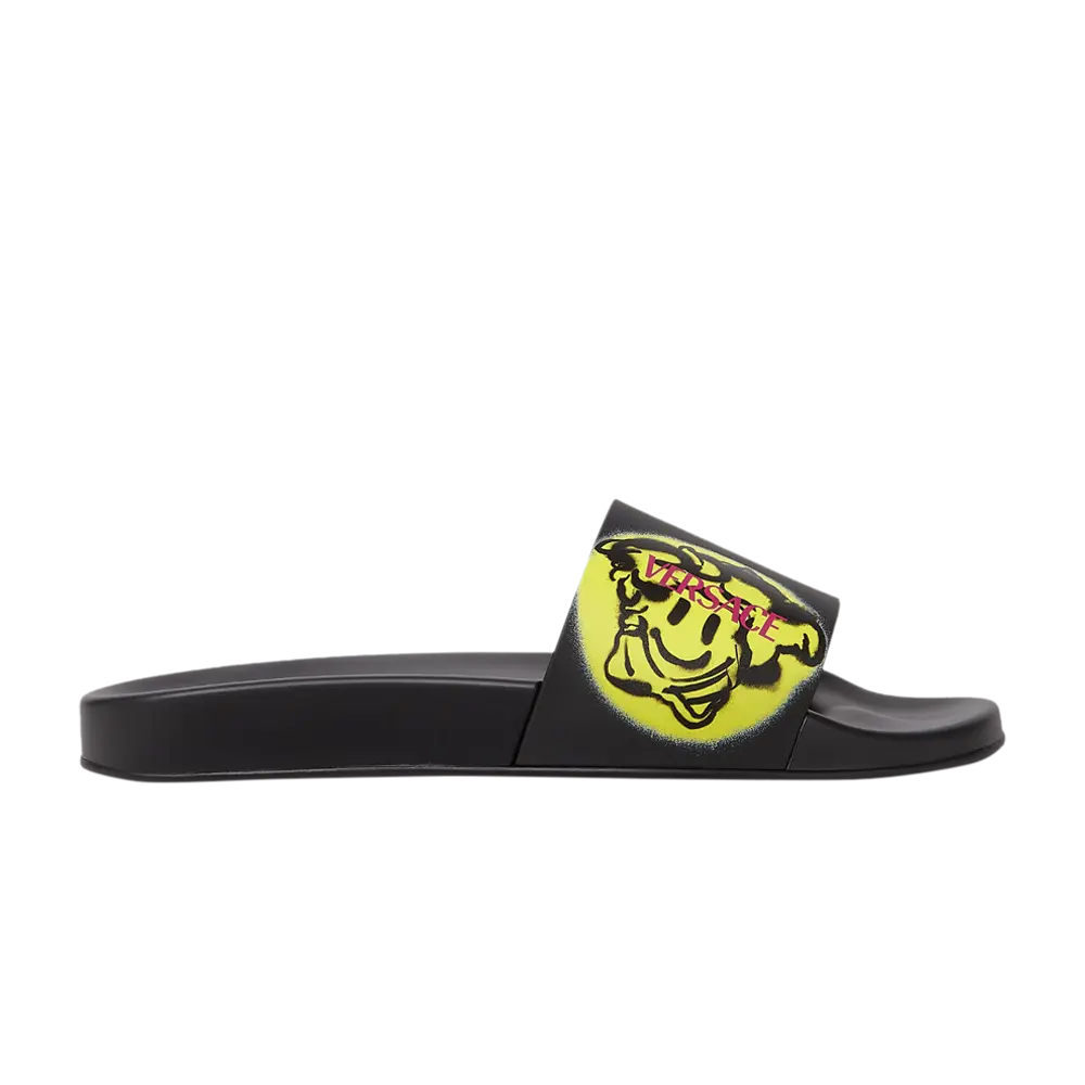 

Шлепанцы Versace Medusa Smile Slide, черный