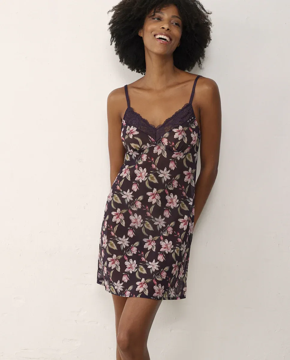 

Babydoll из тюля и микрофибры Promise, фиолетовый