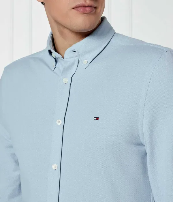 Рубашка slim fit Tommy Hilfiger, синий — фото 4
