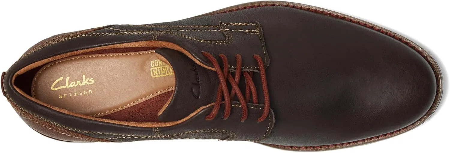 Мужские кроссовки Clarks Monahan PlainOxford, Brown Leather — фото 2