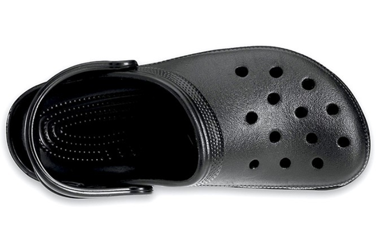 Классические пляжные сандалии унисекс Black Crocs, черные — фото 2