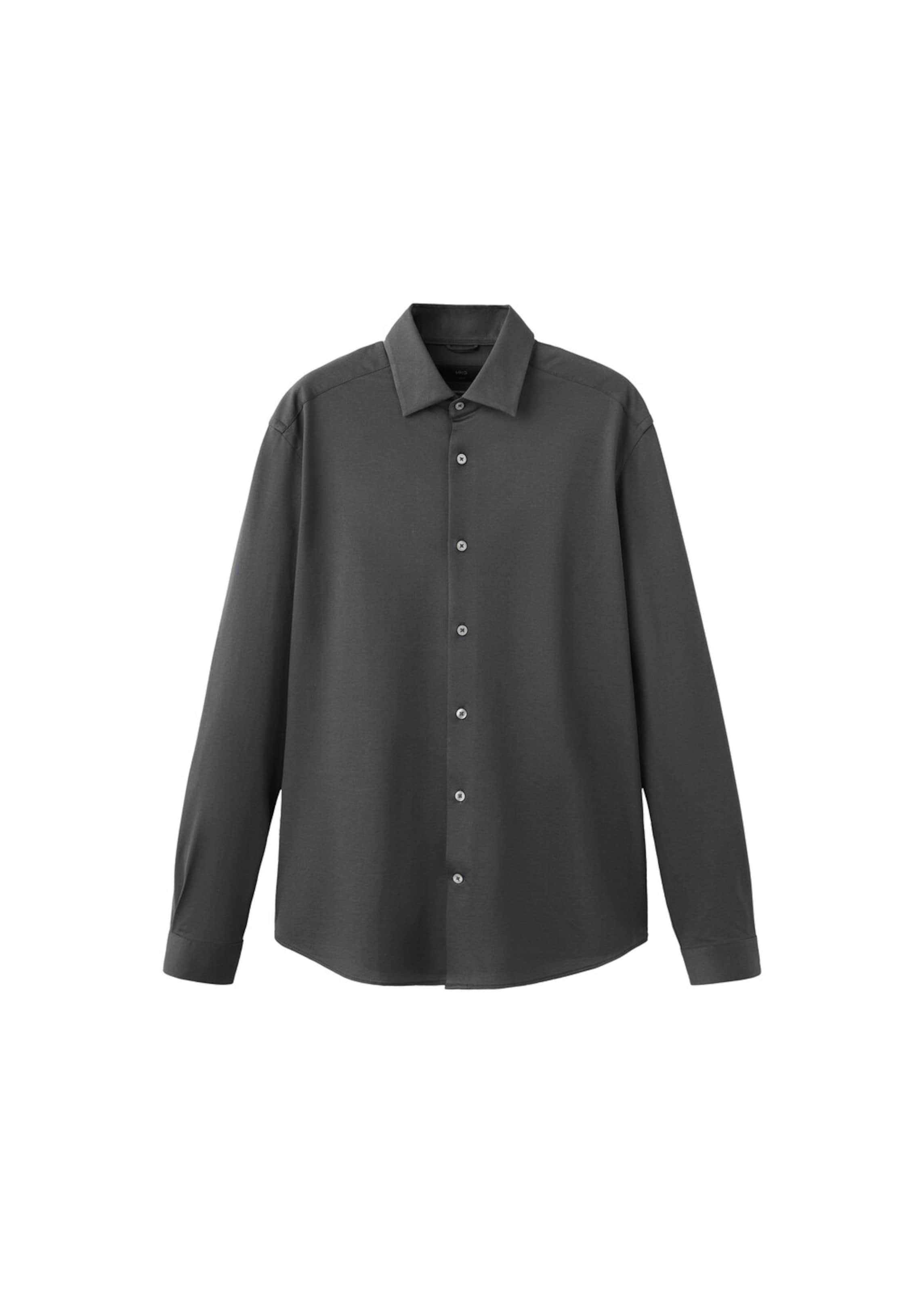 

MANGO MAN Рубашка на пуговицах 'Adana' Regular fit в цвете антрацит