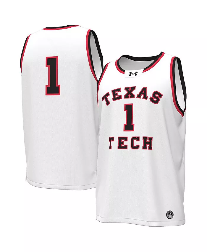 

Мужская баскетбольная майка-реплика Texas Tech Red Raiders №23 Under Armour, белый
