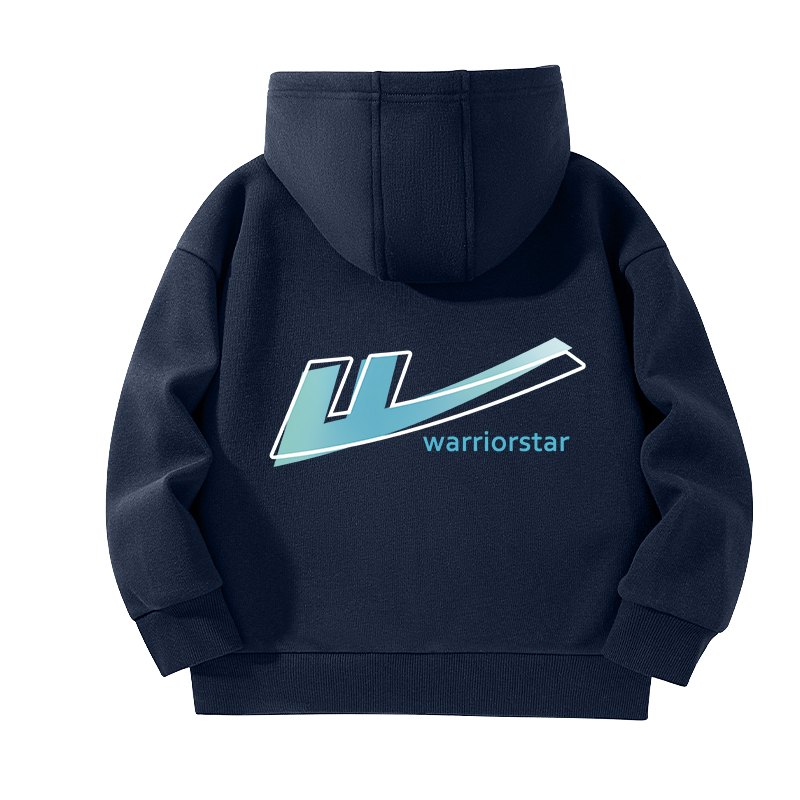 

Толстовка с капюшоном утепленная Unisex WARRIOR, темно-синий/h gradient синий k+h gradient pattern b